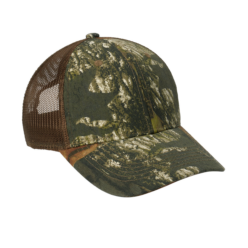 Men's Structured Camouflage Hook & Loop Closure Mesh Back Cap