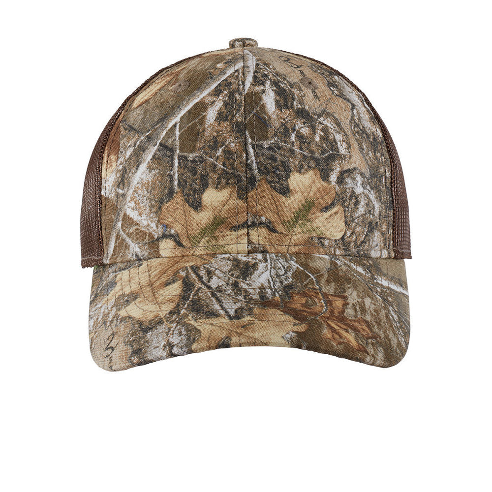 Men's Structured Camouflage Hook & Loop Closure Mesh Back Cap