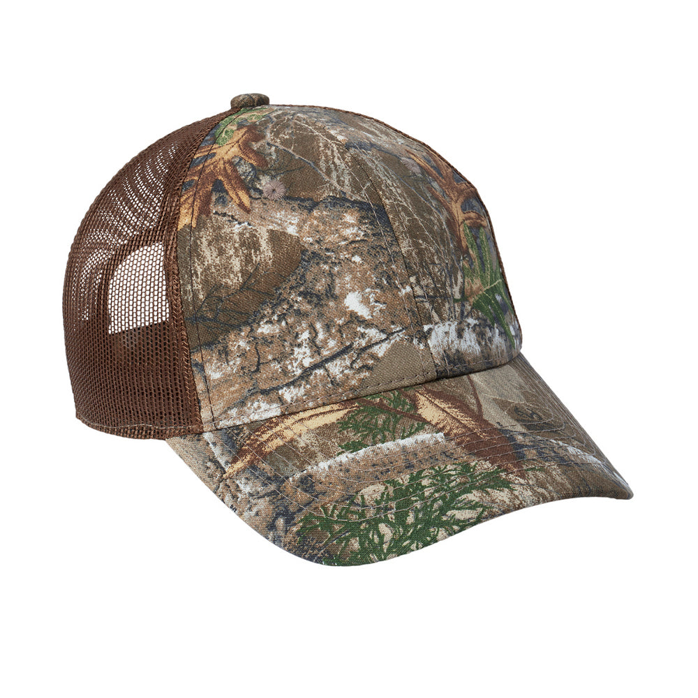Men's Structured Camouflage Hook & Loop Closure Mesh Back Cap