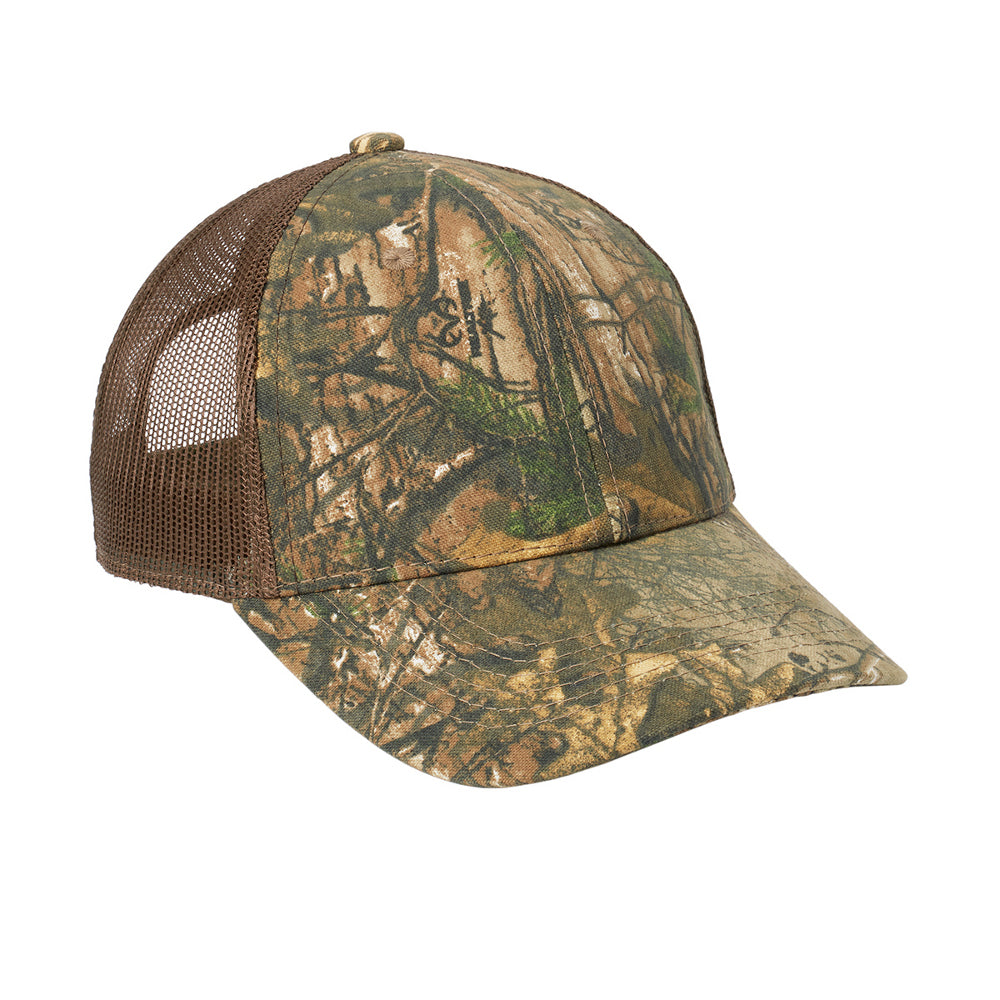 Men's Structured Camouflage Hook & Loop Closure Mesh Back Cap