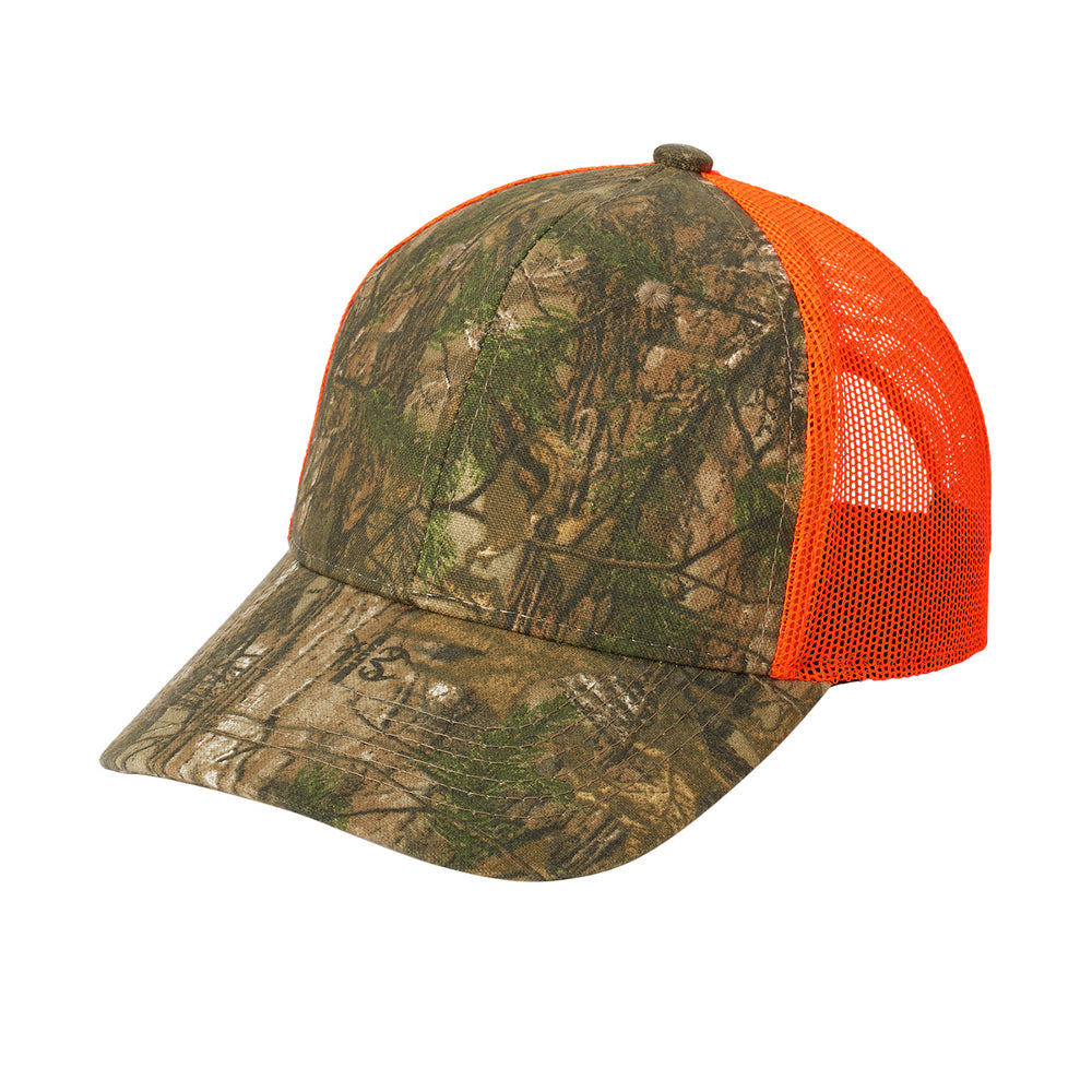 Men's Structured Camouflage Hook & Loop Closure Mesh Back Cap