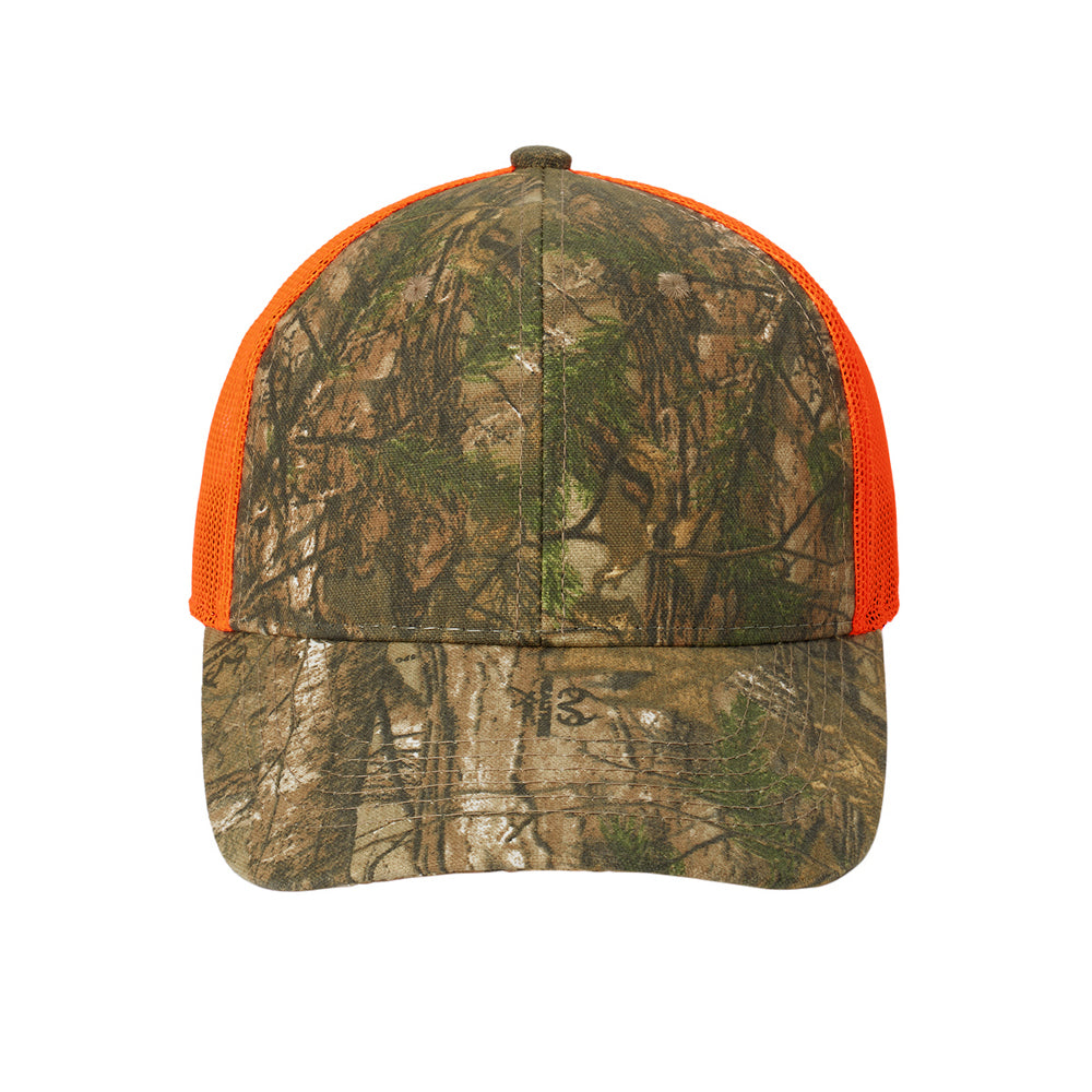 Men's Structured Camouflage Hook & Loop Closure Mesh Back Cap