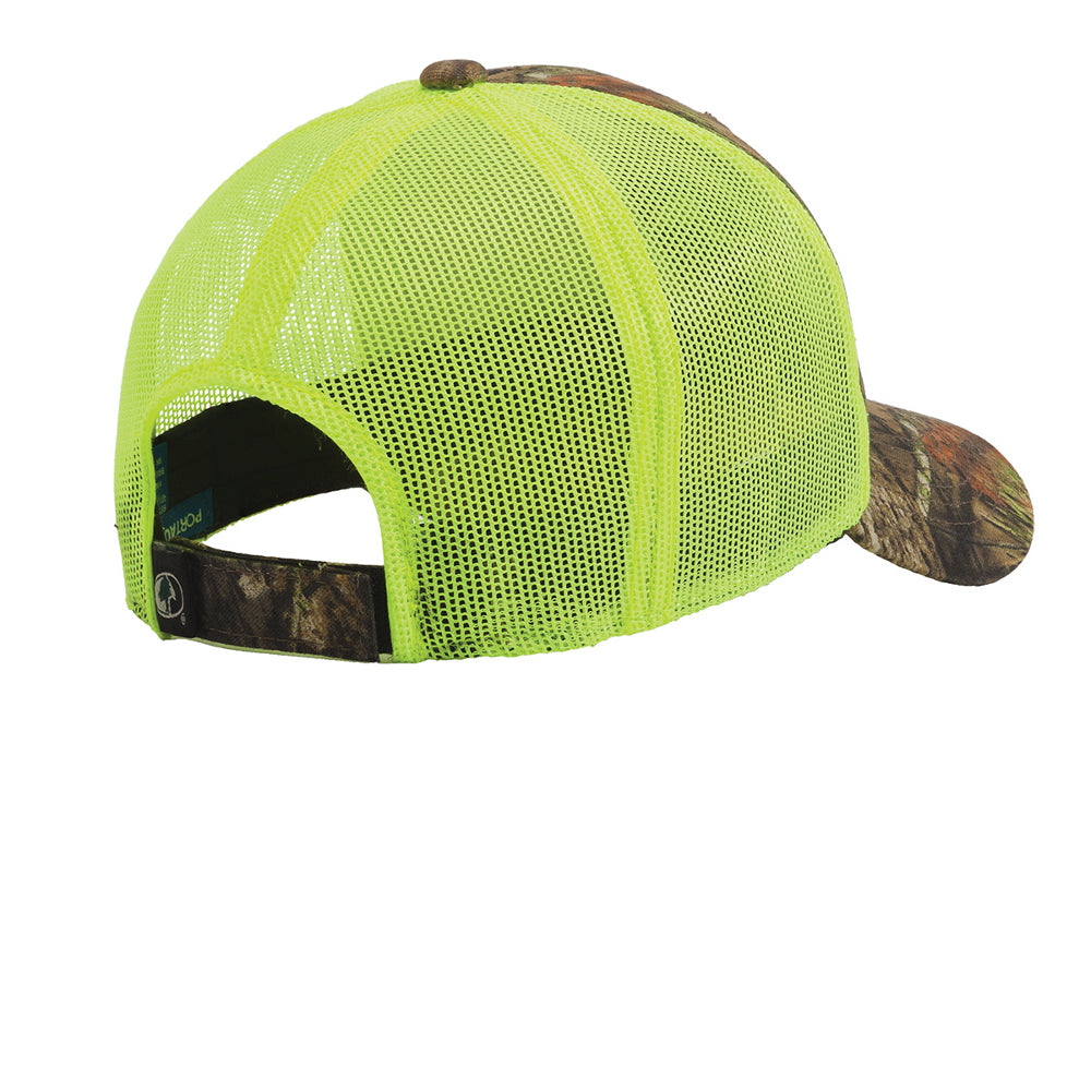 Men's Structured Camouflage Hook & Loop Closure Mesh Back Cap
