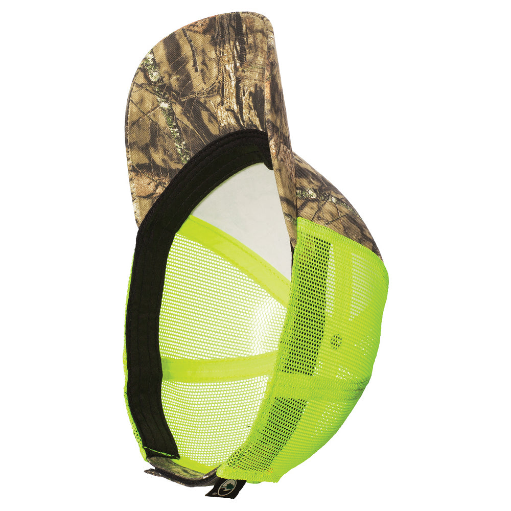 Men's Structured Camouflage Hook & Loop Closure Mesh Back Cap