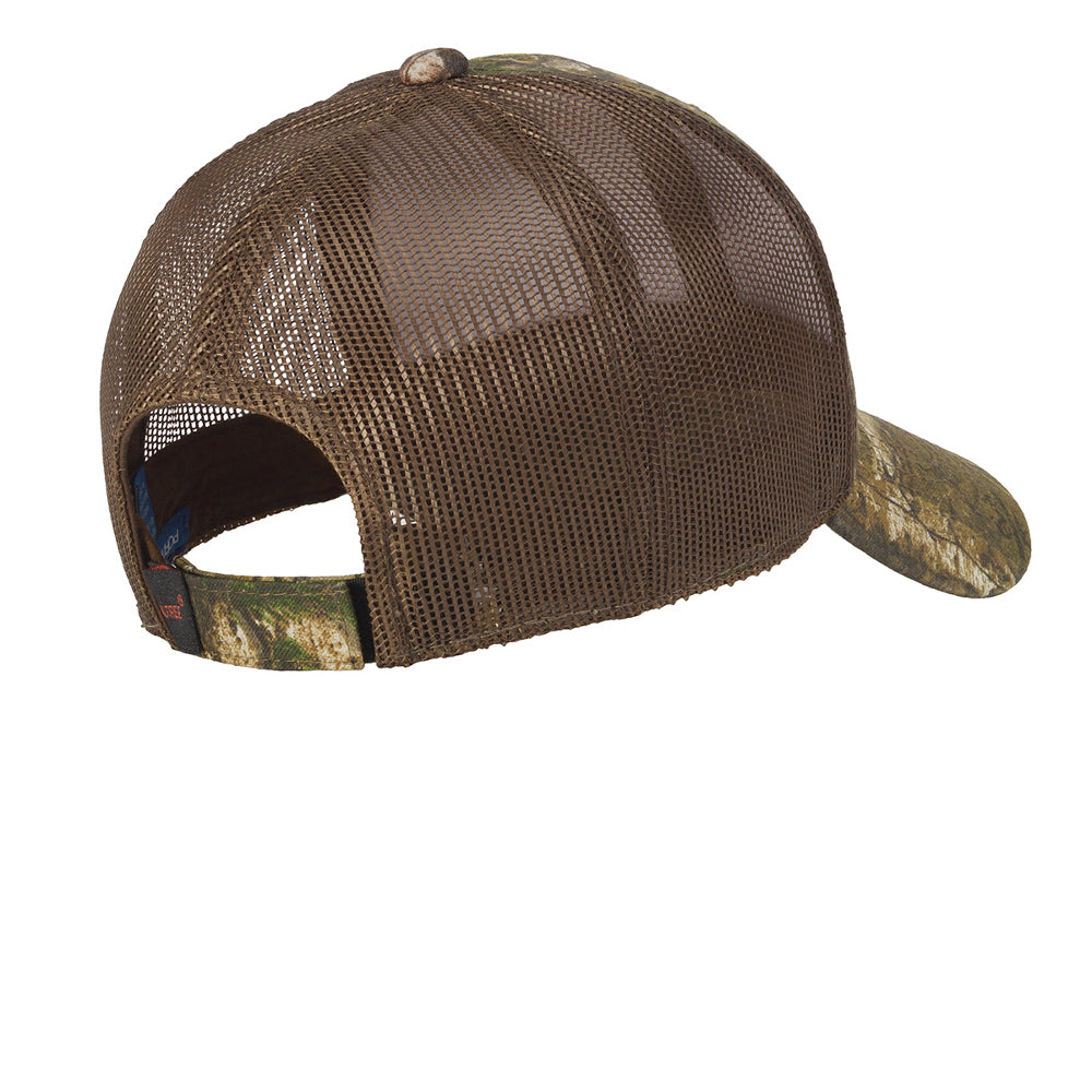 Men's Structured Camouflage Hook & Loop Closure Mesh Back Cap