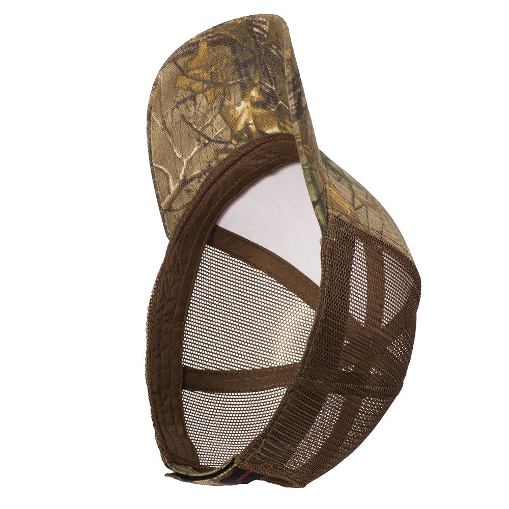 Men's Structured Camouflage Hook & Loop Closure Mesh Back Cap