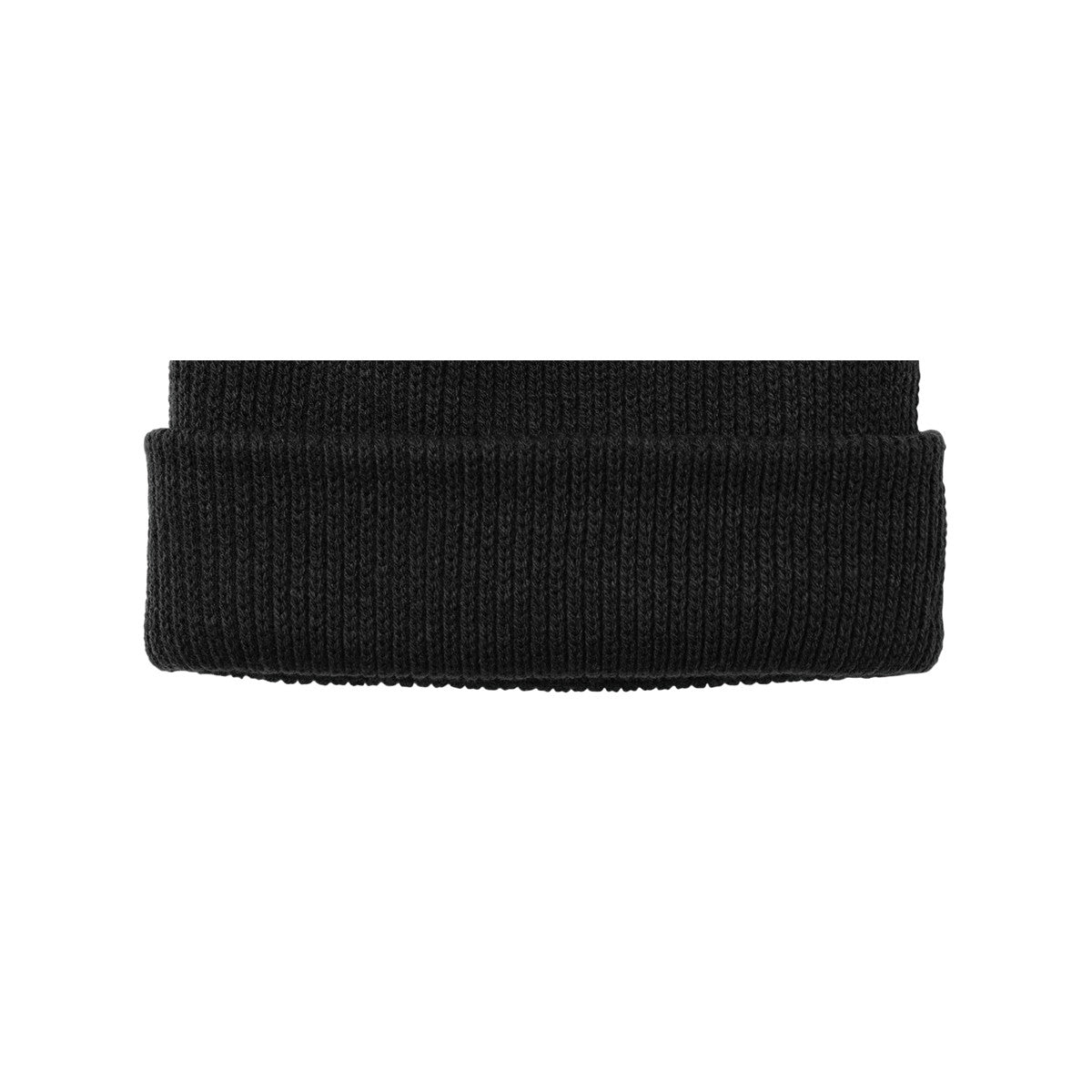 Stylish Cozy Pom Beanie for Cold Weather - Deep Black
