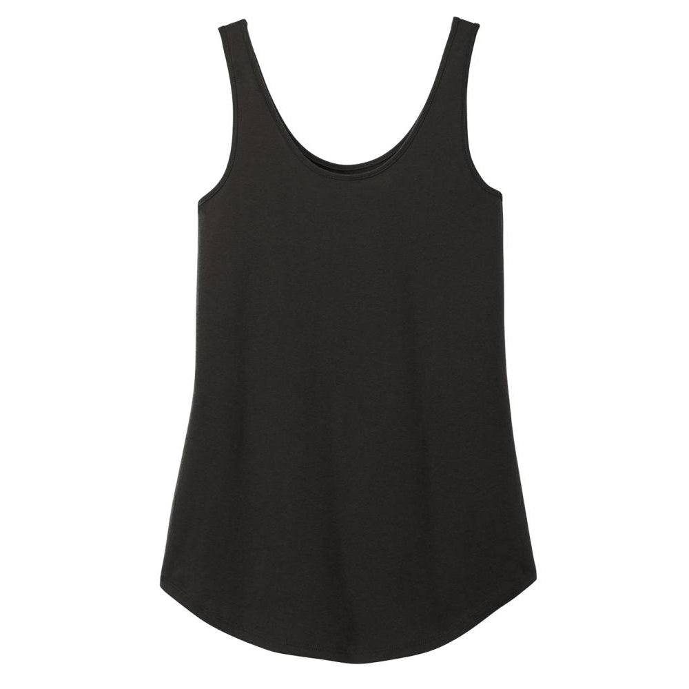 Womens Casual Soft and Comfort Perfect Tri Relaxed Tank Top Black