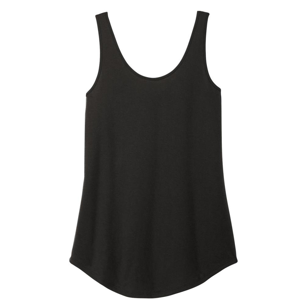Womens Casual Soft and Comfort Perfect Tri Relaxed Tank Top Black