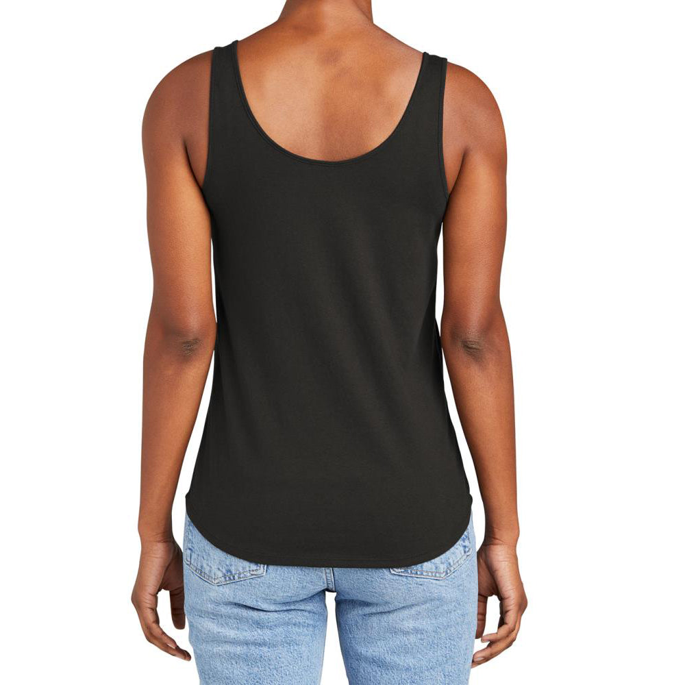 Womens Casual Soft and Comfort Perfect Tri Relaxed Tank Top Black