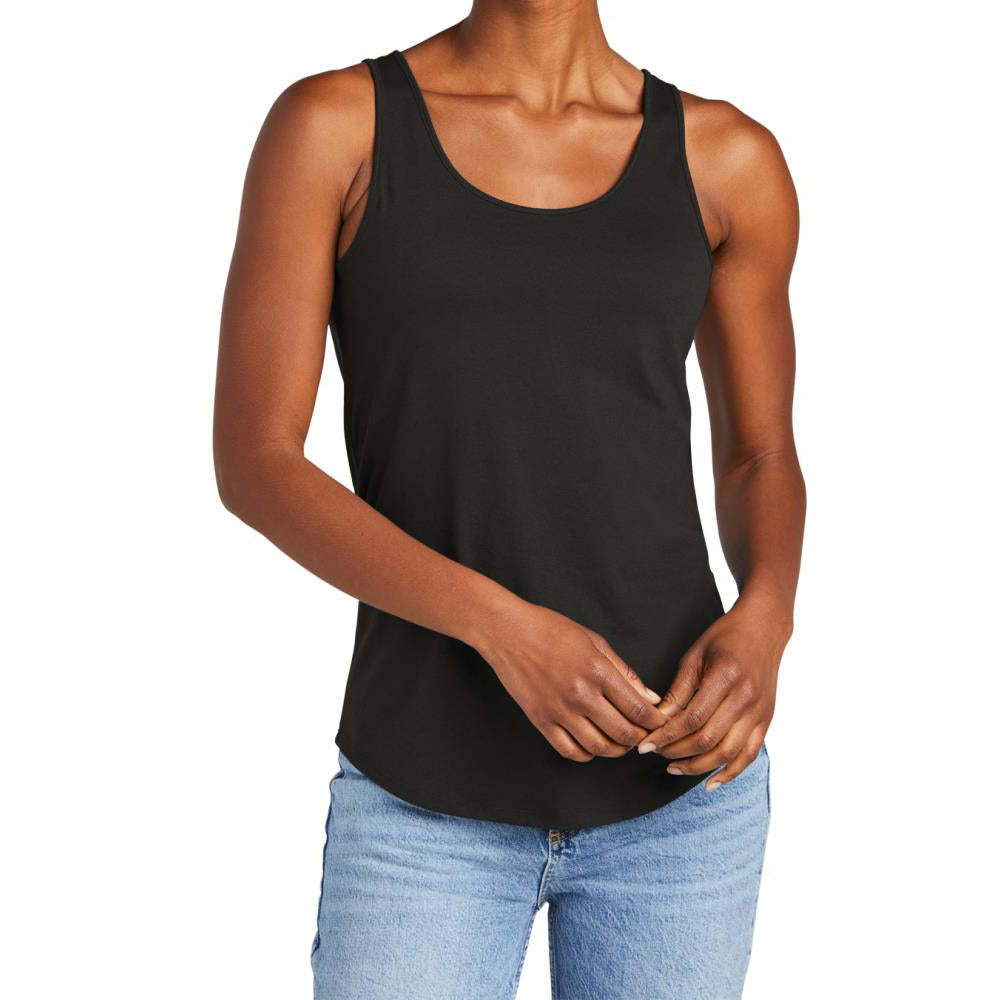 Womens Casual Soft and Comfort Perfect Tri Relaxed Tank Top Black