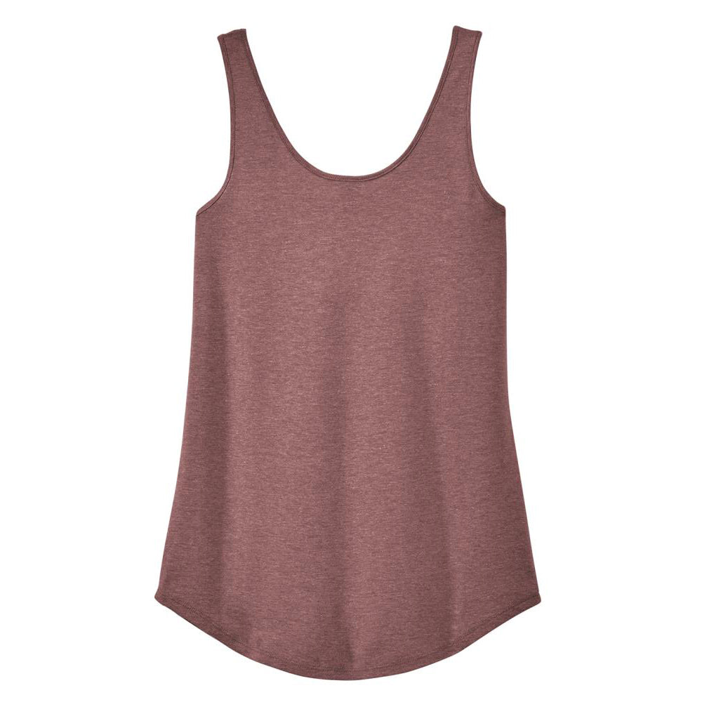 Womens Casual Soft and Comfort Perfect Tri Relaxed Tank Top Blush Frost