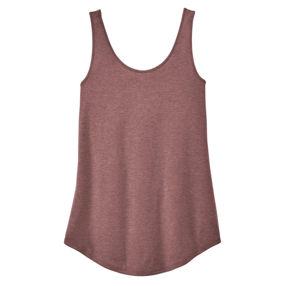 Womens Casual Soft and Comfort Perfect Tri Relaxed Tank Top Blush Frost