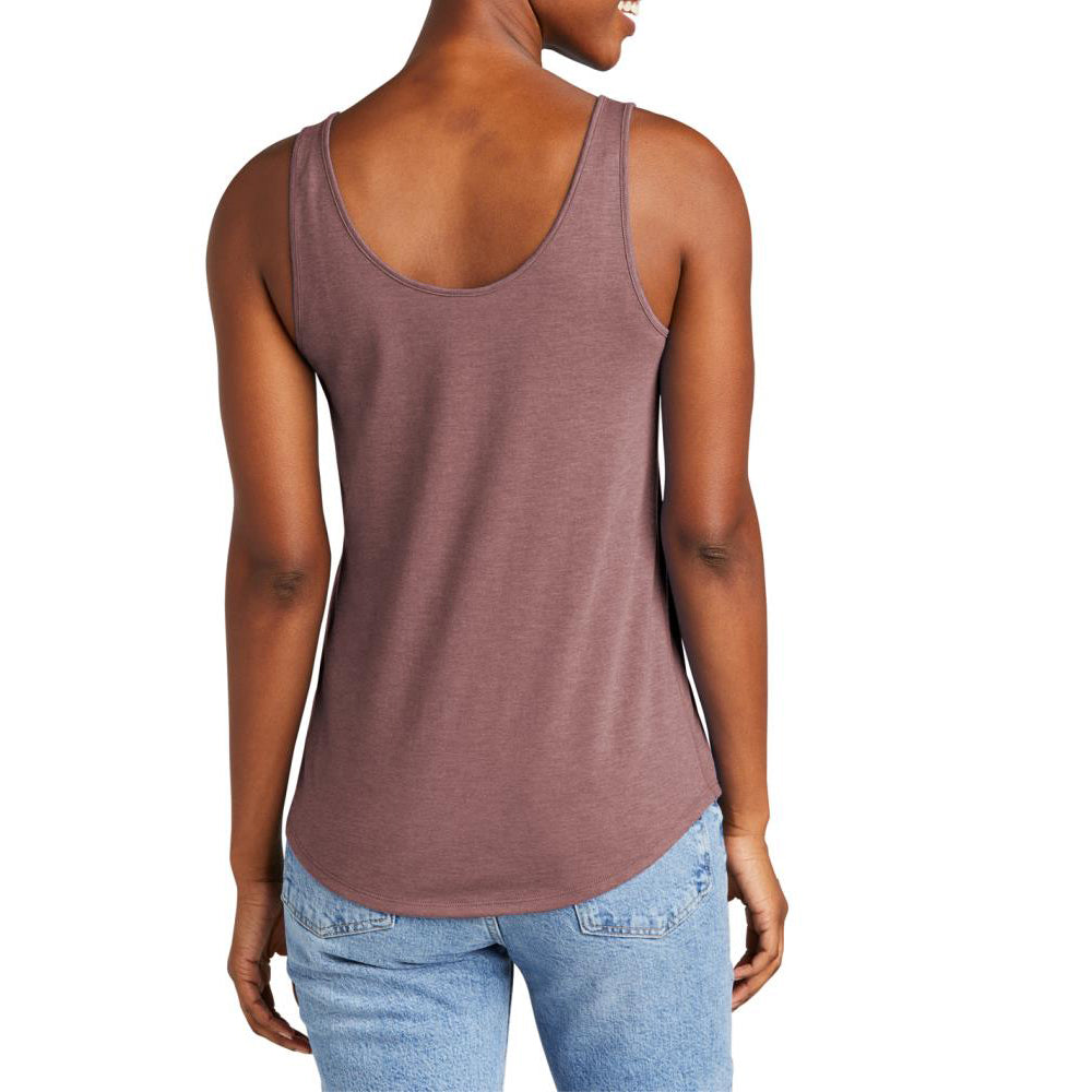 Womens Casual Soft and Comfort Perfect Tri Relaxed Tank Top Blush Frost