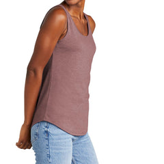 Womens Casual Soft and Comfort Perfect Tri Relaxed Tank Top Blush Frost