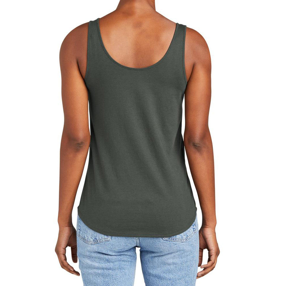 Womens Casual Soft and Comfort Perfect Tri Relaxed Tank Top Deepest Grey