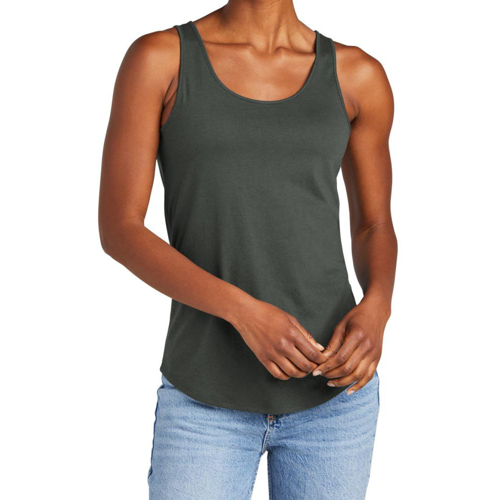 Womens Casual Soft and Comfort Perfect Tri Relaxed Tank Top Deepest Grey