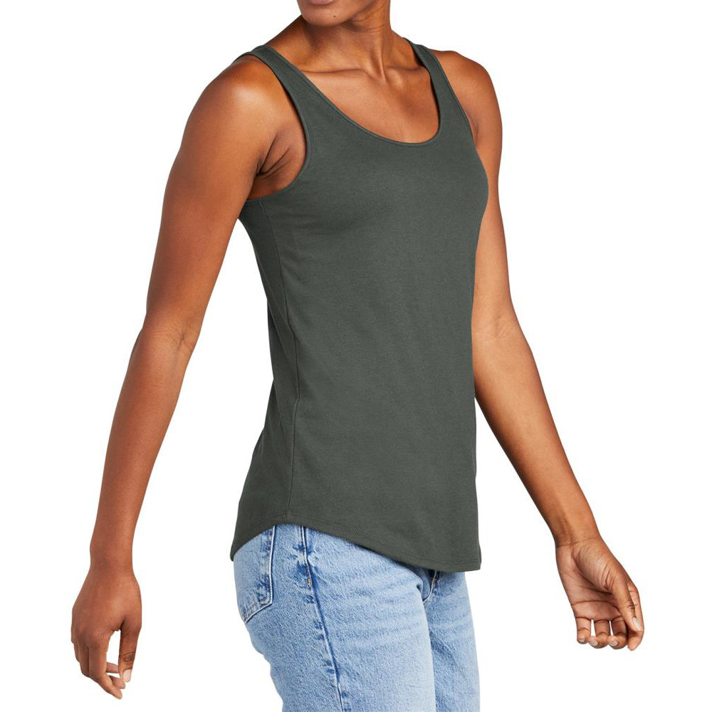Womens Casual Soft and Comfort Perfect Tri Relaxed Tank Top Deepest Grey