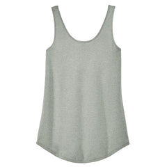 Womens Casual Soft and Comfort Perfect Tri Relaxed Tank Top Heathered Grey