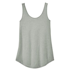 Womens Casual Soft and Comfort Perfect Tri Relaxed Tank Top Heathered Grey