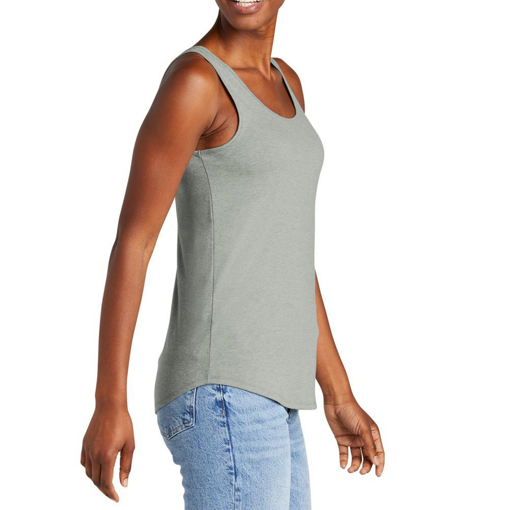 Womens Casual Soft and Comfort Perfect Tri Relaxed Tank Top Heathered Grey