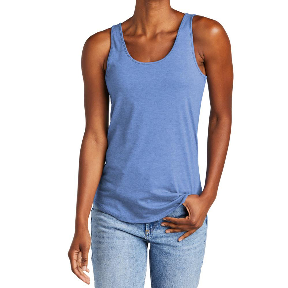 Womens Casual Soft and Comfort Perfect Tri Relaxed Tank Top Maritime Frost