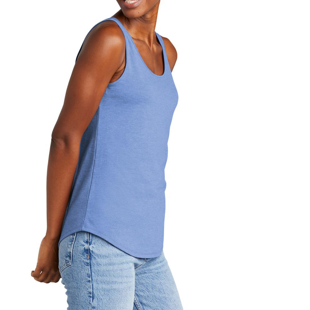 Womens Casual Soft and Comfort Perfect Tri Relaxed Tank Top Maritime Frost
