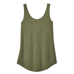 Womens Casual Soft and Comfort Perfect Tri Relaxed Tank Top Military Green Frost