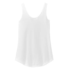 Womens Casual Soft and Comfort Perfect Tri Relaxed Tank Top White