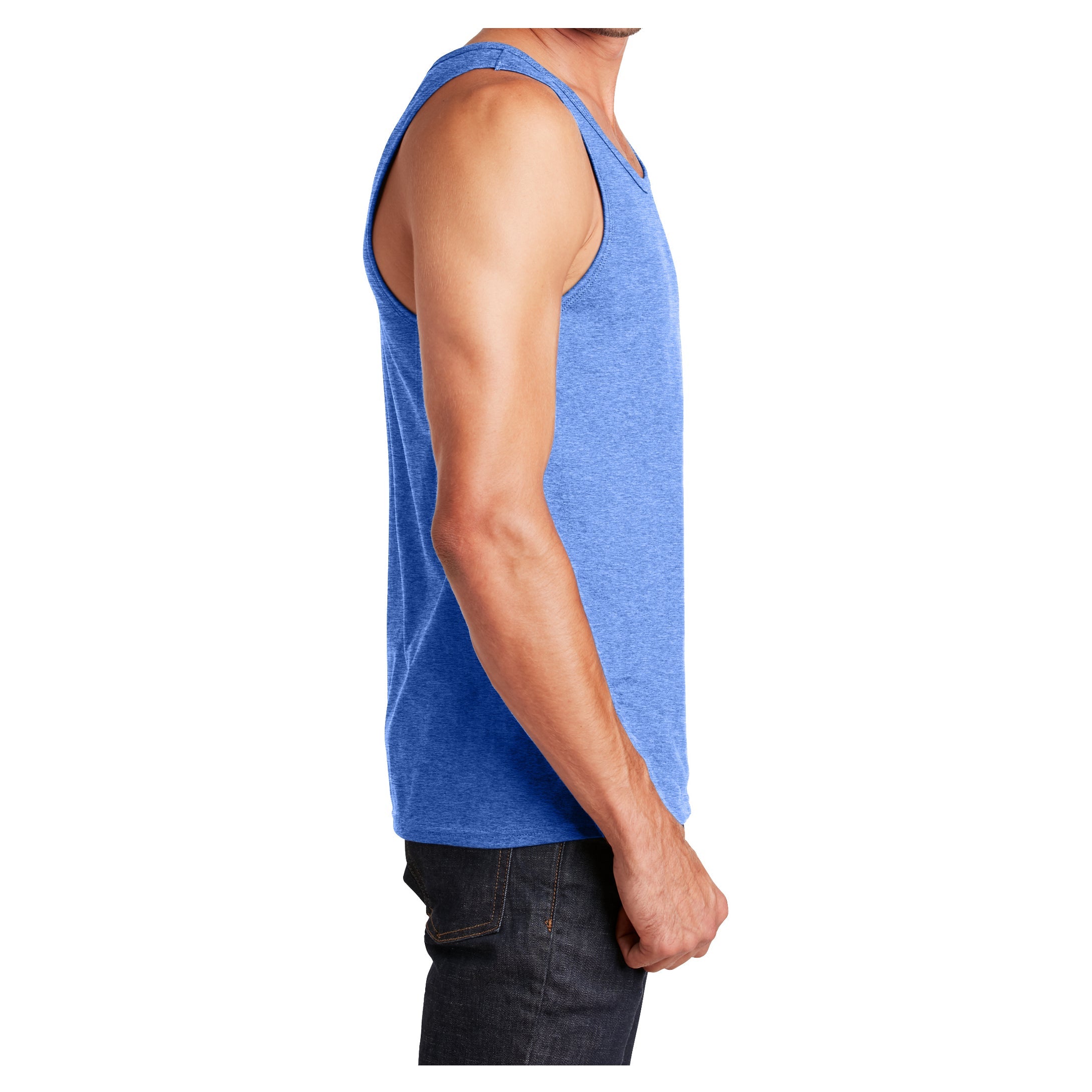 Men's District Young The Concert Tank - Heathered Royal