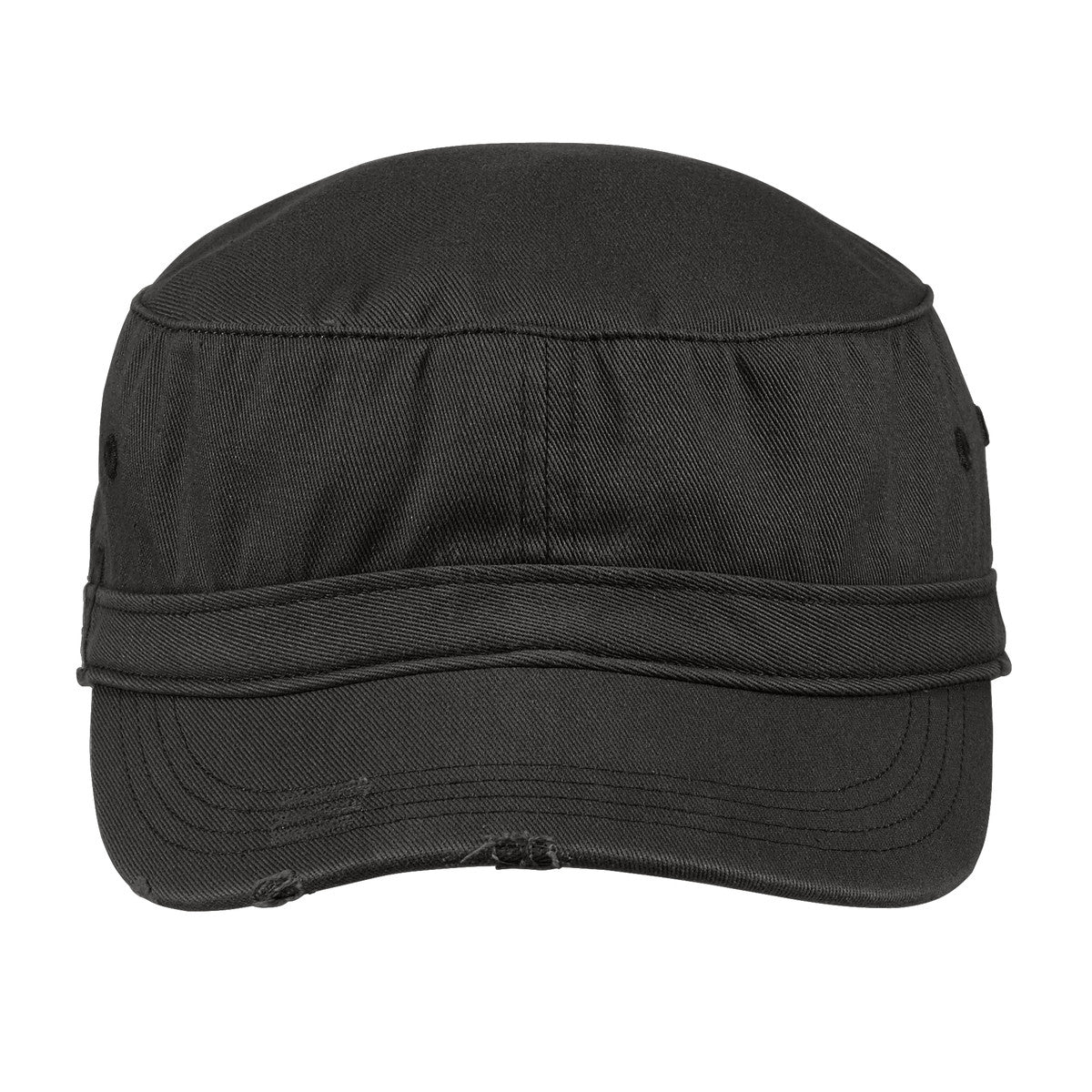 Military Style Distressed Enzyme Washed Cotton Twill Caps in 4 Colors