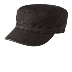 Military Style Distressed Enzyme Washed Cotton Twill Caps in 4 Colors