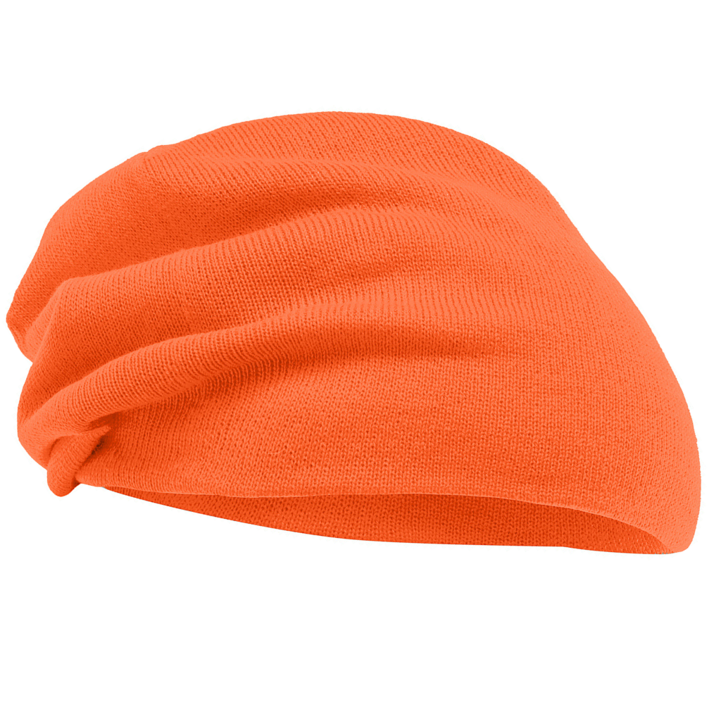 Black Dip Dye Slouch Beanie – Soft Knit Winter Hat for Men & Women