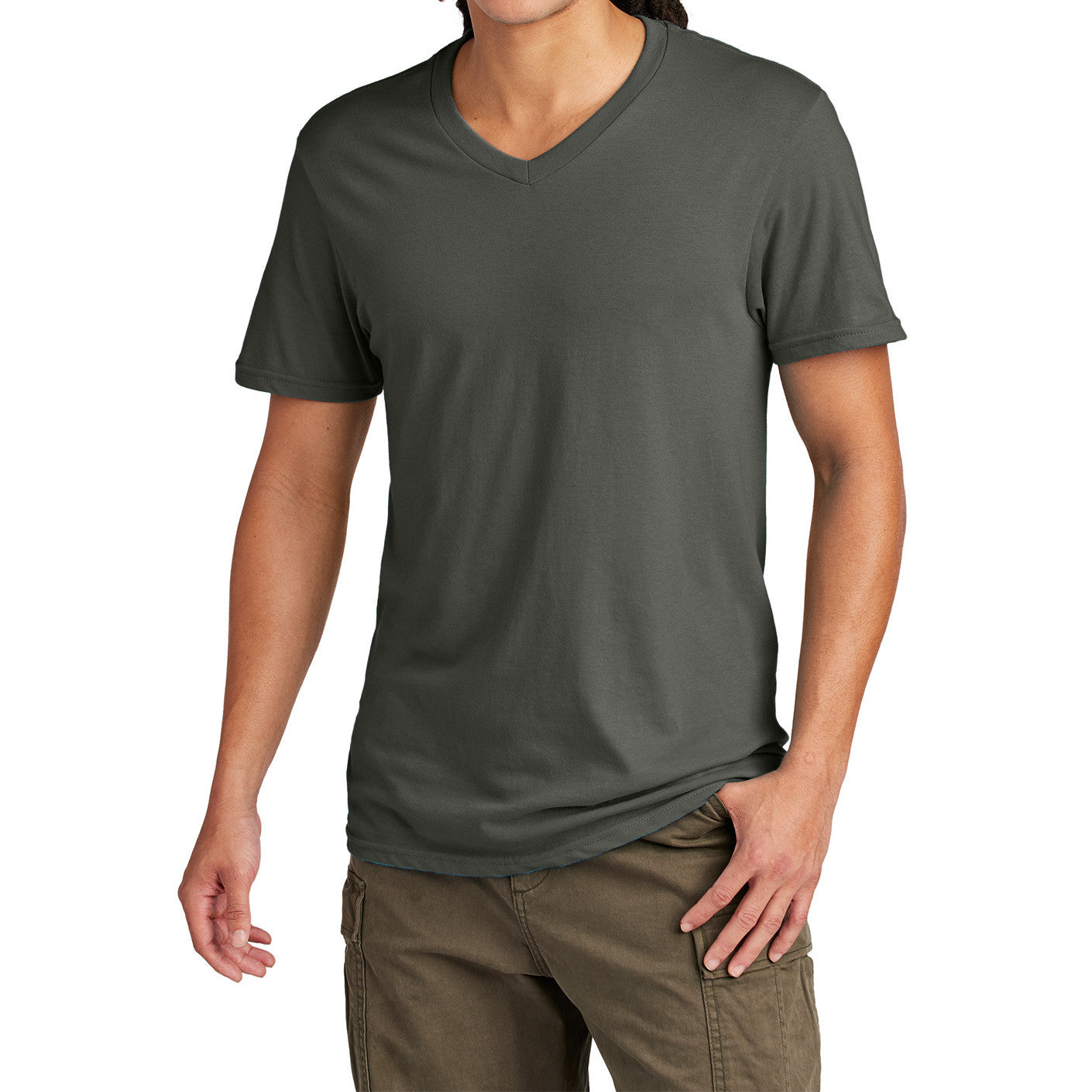 Men's Young Very Important Tee V-Neck - Deepest Grey