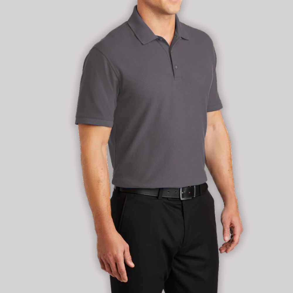 Men's Short Sleeve Core Classic Pique Polo Shirt for Everyday Wear