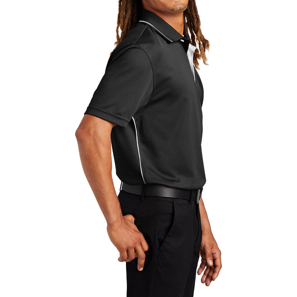 Men's Dri-Mesh Breathable & Stylish, Moisture-Wicking Polo with Tipped Collar & Piping