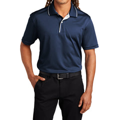 Men's Dri-Mesh Breathable & Stylish, Moisture-Wicking Polo with Tipped Collar & Piping