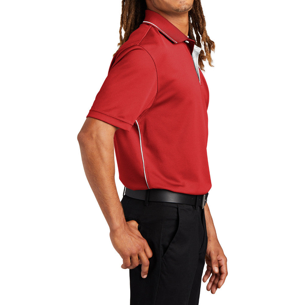 Men's Dri-Mesh Breathable & Stylish, Moisture-Wicking Polo with Tipped Collar & Piping
