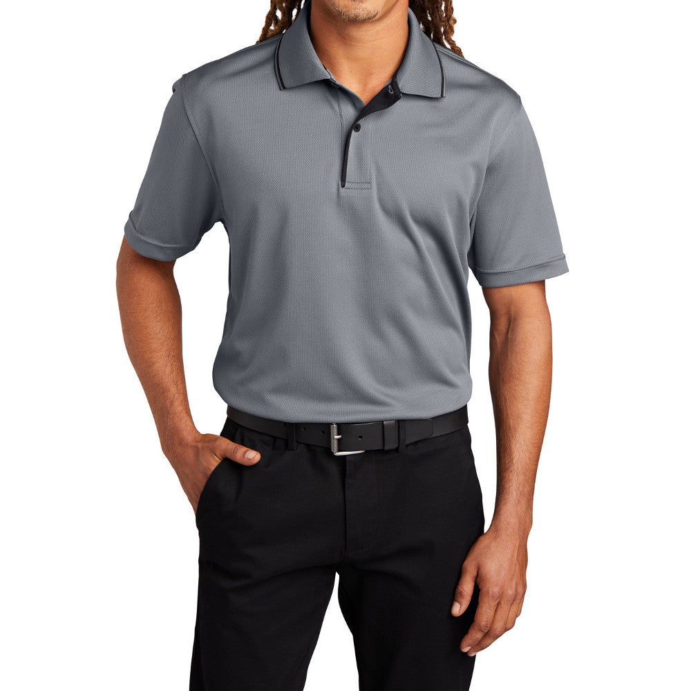 Men's Dri-Mesh Breathable & Stylish, Moisture-Wicking Polo with Tipped Collar & Piping