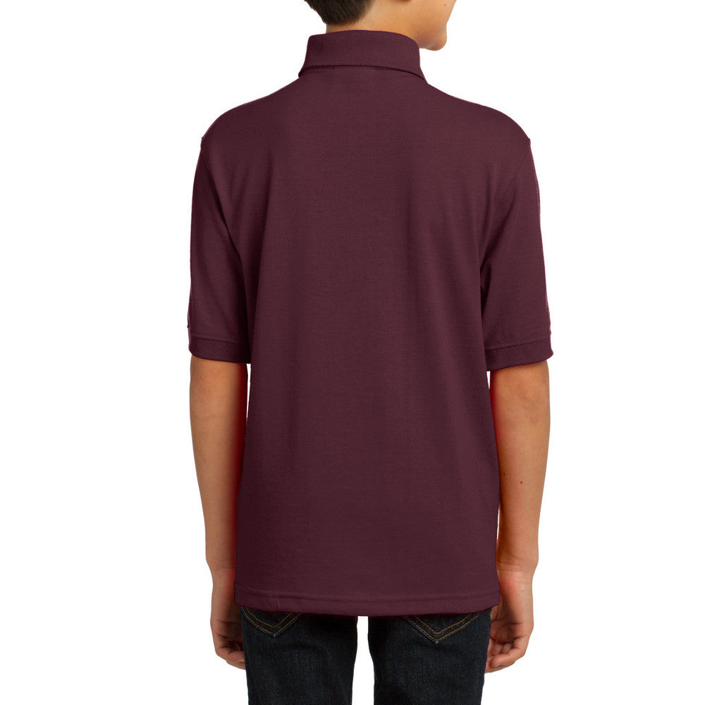Youth Core Blend Easy Care, Stain-Release Finish Jersey Knit Polo