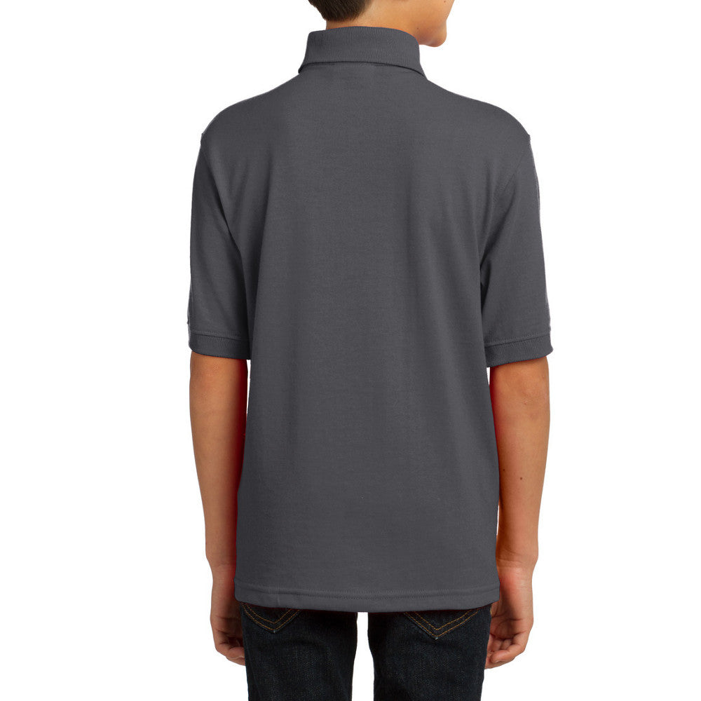 Youth Core Blend Easy Care, Stain-Release Finish Jersey Knit Polo