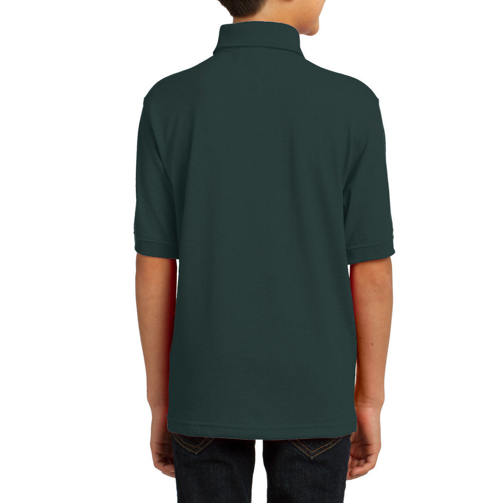 Youth Core Blend Easy Care, Stain-Release Finish Jersey Knit Polo
