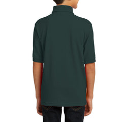Youth Core Blend Easy Care, Stain-Release Finish Jersey Knit Polo
