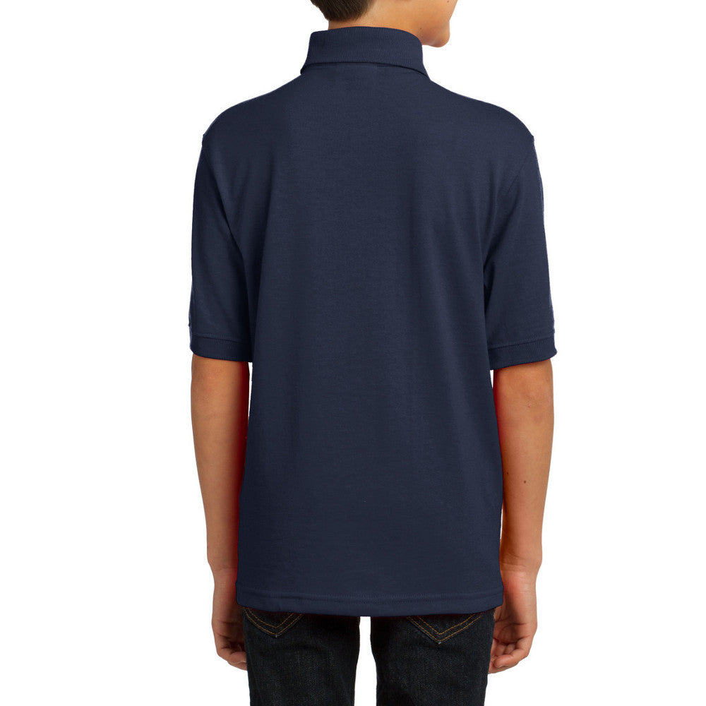 Youth Core Blend Easy Care, Stain-Release Finish Jersey Knit Polo