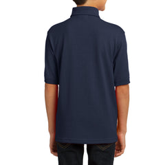 Youth Core Blend Easy Care, Stain-Release Finish Jersey Knit Polo