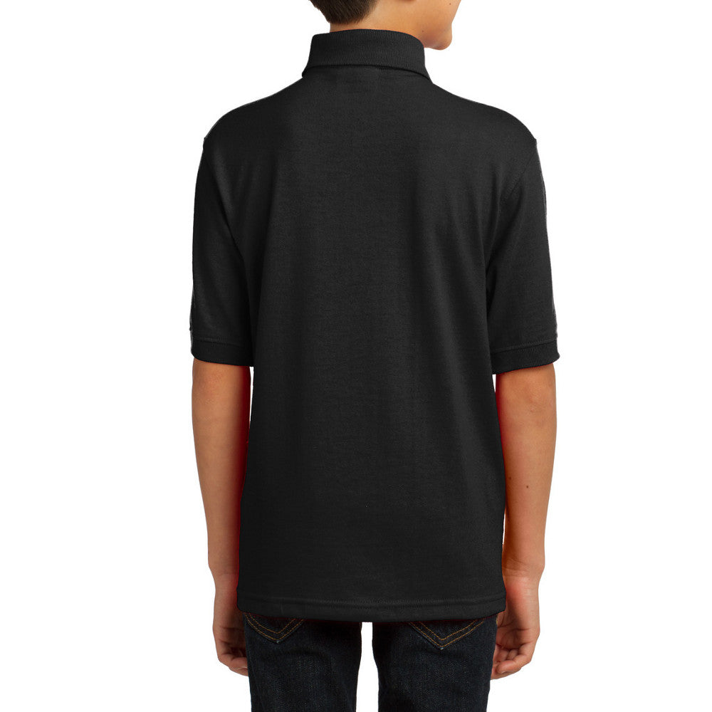 Youth Core Blend Easy Care, Stain-Release Finish Jersey Knit Polo