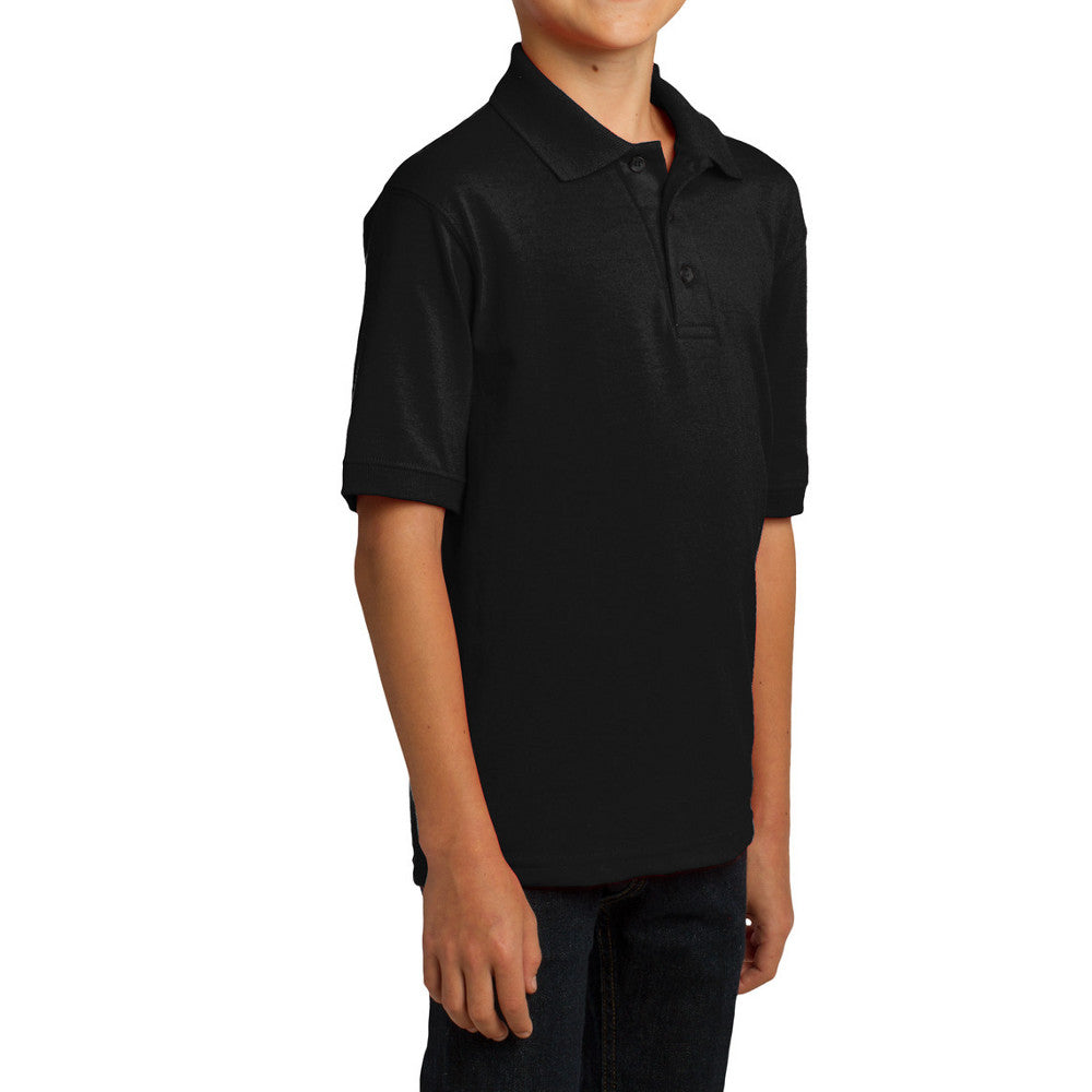 Youth Core Blend Easy Care, Stain-Release Finish Jersey Knit Polo