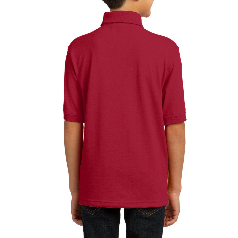 Youth Core Blend Easy Care, Stain-Release Finish Jersey Knit Polo