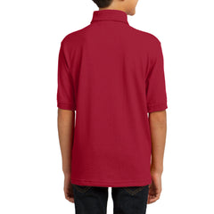 Youth Core Blend Easy Care, Stain-Release Finish Jersey Knit Polo