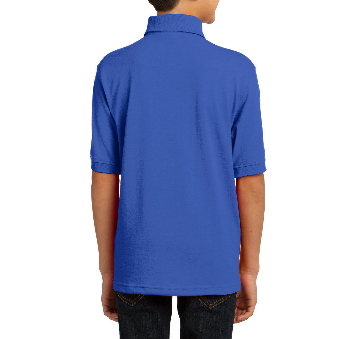 Youth Core Blend Easy Care, Stain-Release Finish Jersey Knit Polo